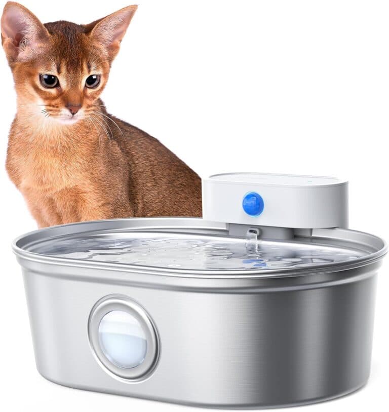 Uahpet Battery Operated Cat Water Fountain