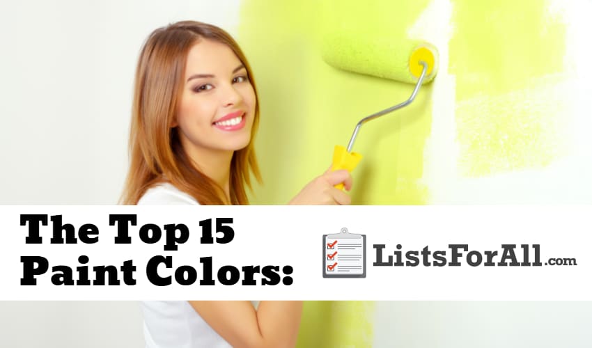 List of the Best Paint Colors