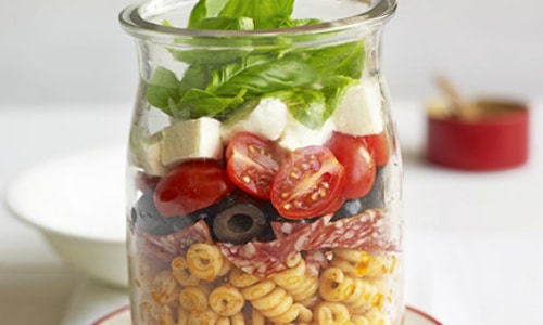 Pizza Pasta Salad Lunch Idea