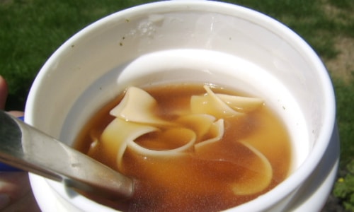 Thermos Noodle Soup Lunch Idea