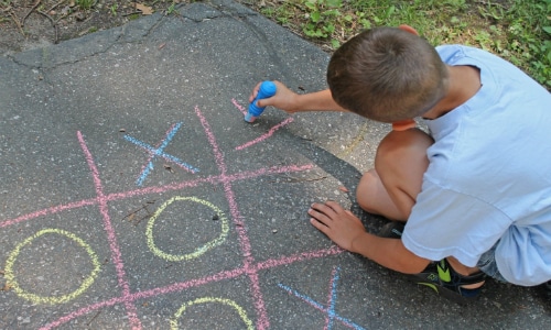 Sidewalk Chalk Games Summer Activity