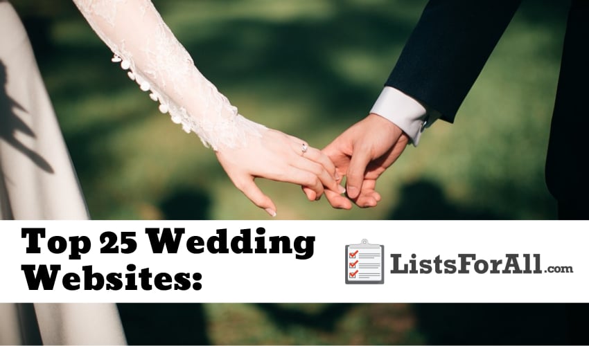 List of the Best Wedding Websites