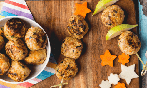 Fruity Chicken Balls Lunch Idea