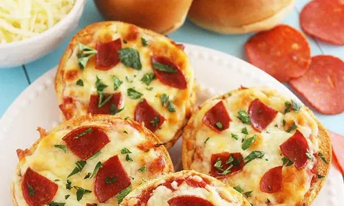 Bagel Pizzas Snack Idea