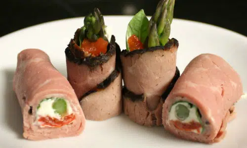 Deli Meat Roll Up Snack Idea