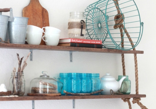 Rustic Hanging Shelving Idea