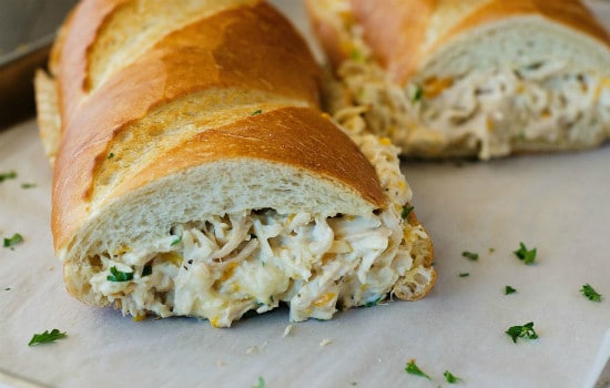 Chicken Stuffed French Bread Sandwich Recipe