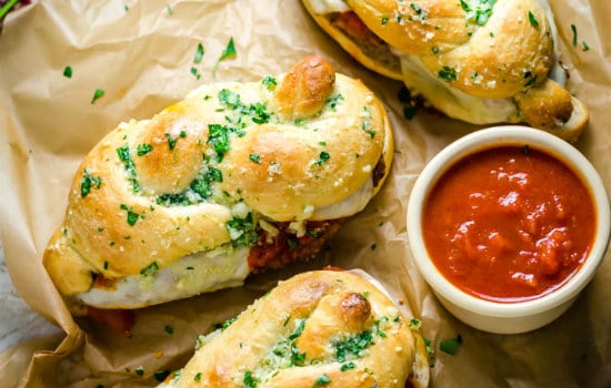 Garlic Knot Chicken Parmesan Sandwich Recipe