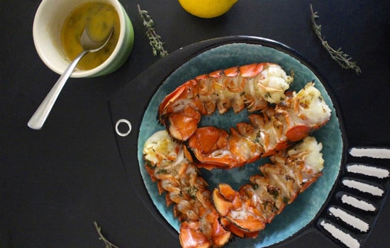 Lemon Butter Grilled Lobster Tail Recipe