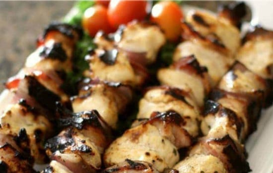 Grilled Ranch Chicken Bacon Kebobs Recipe