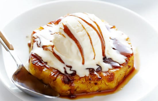 Rum Soaked Grilled Pineapple Recipe