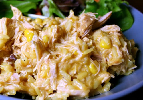 Cheesy Chicken Rice Crock Pot Recipe