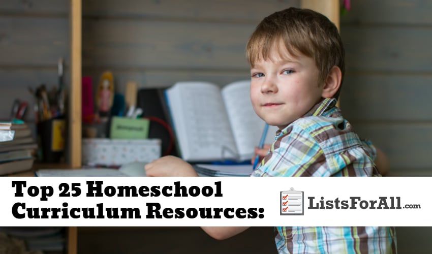 List of the Best Homeschool Curriculum