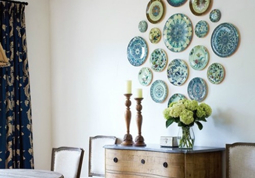 Use plates as wall art interior design tip