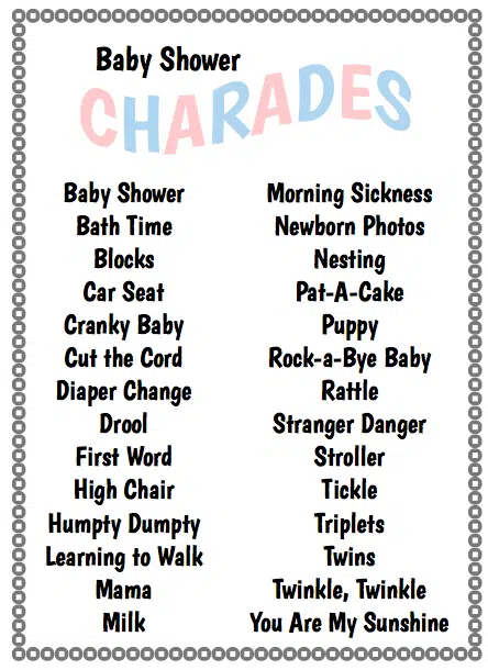 Baby Charades Game