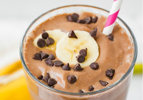 Chocolate Peanut Butter Banana Smoothie Recipe