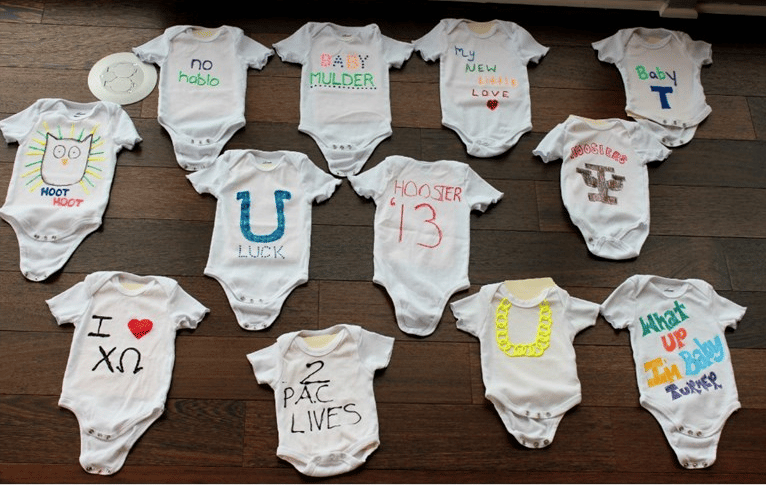 Decorate a Onesie Baby Shower Game