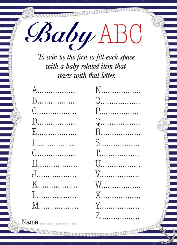 Know Your Baby ABC’s Game