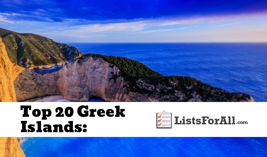 List of the Best Greek Islands