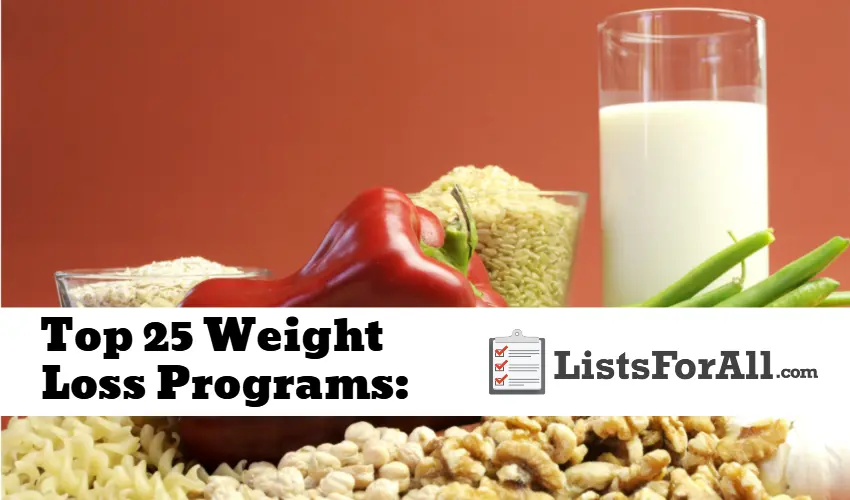 Best Weight Loss Programs The Top 25 List