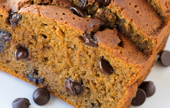 Gluten Free Pumpkin Chocolate Chip Bread Recipe