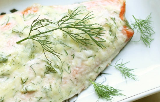 Creamy Dill and Garlic Salmon Paleo Recipe