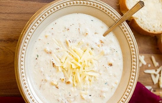 Roasted Cauliflower and Cheddar Soup Recipe