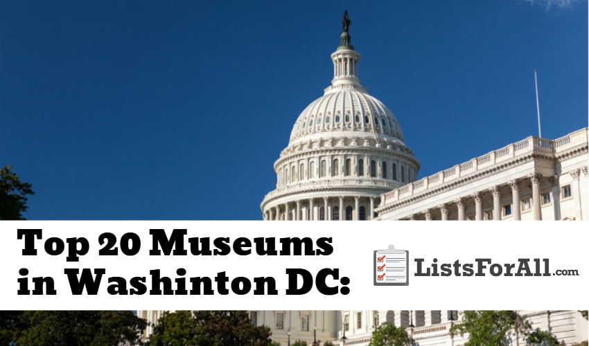 List of the Best Museums in DC