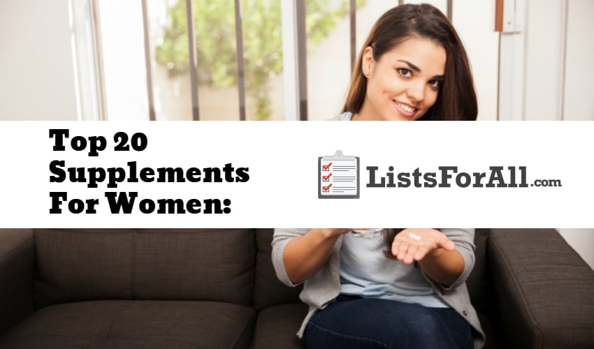 List of the Best Supplements for Women