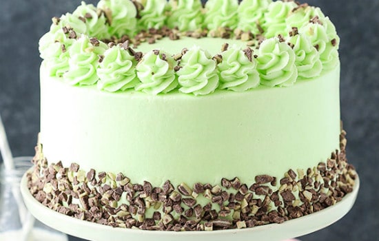 Mint Chocolate Chip Layer Cake Recipe