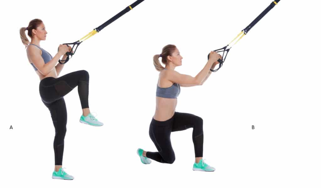 Cross Lunge TRX Exercise