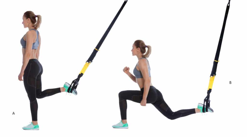 Forward Lunge TRX Exercise