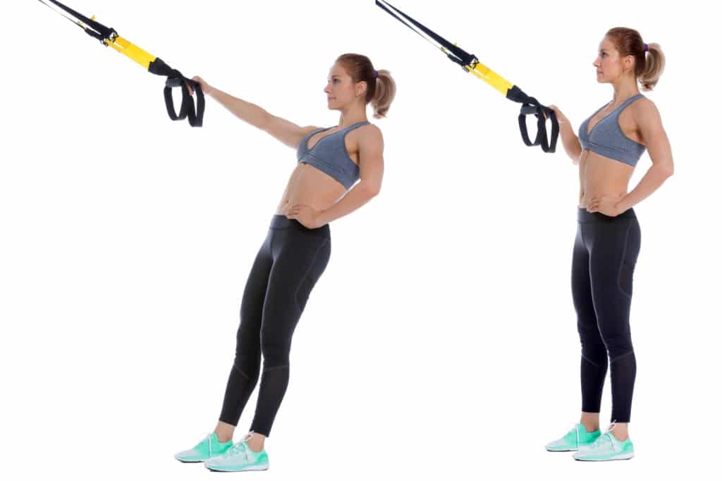 Single Arm Mid Row TRX Exercise