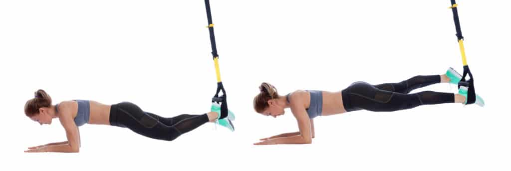 Single Leg Plank TRX Exercise