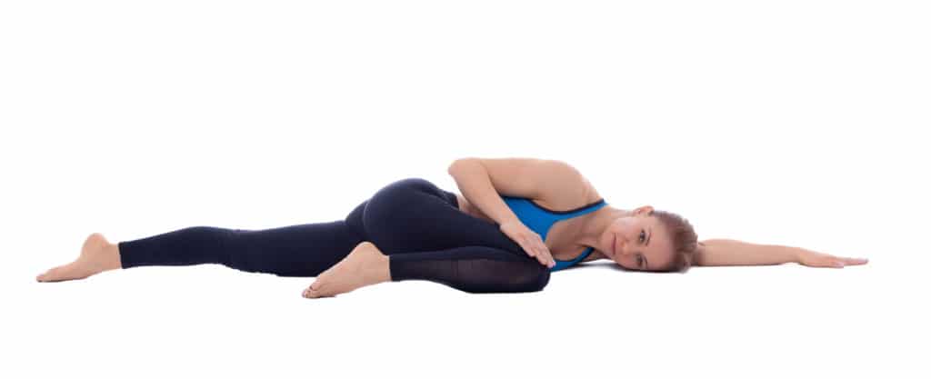 Face Down Lying Hip Flexor Stretch