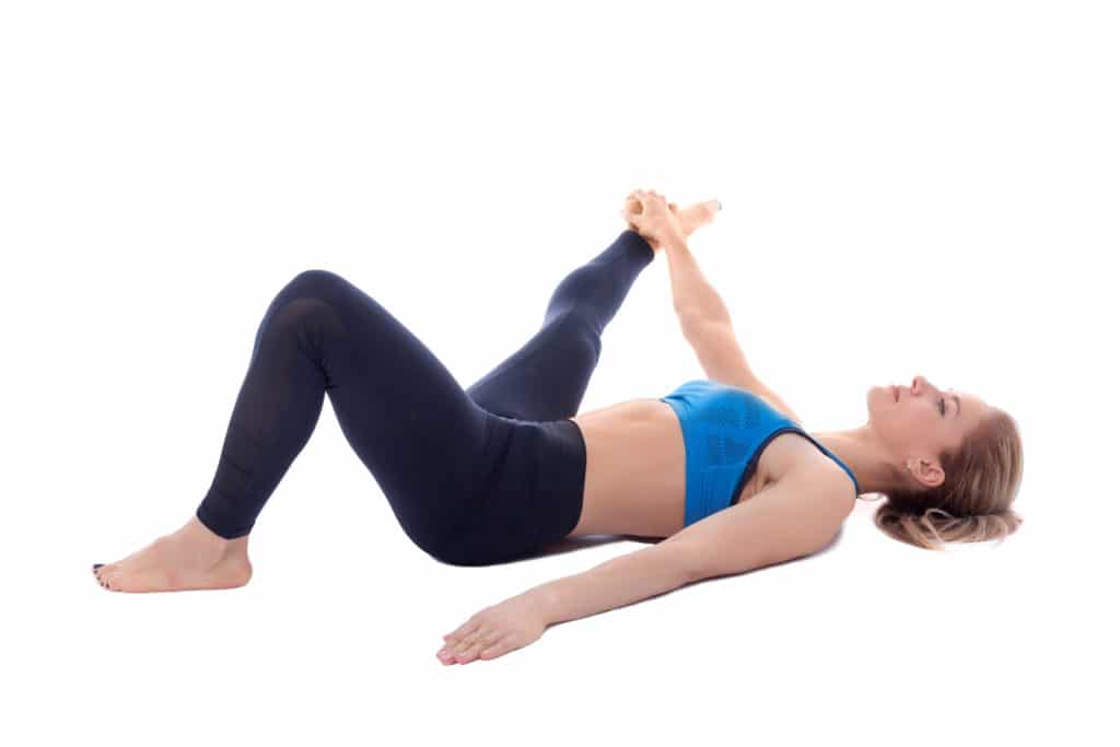 Lying Lateral Hamstring Stretch