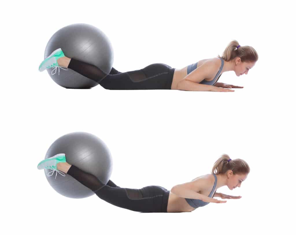 Superman Swiss Ball Exercise