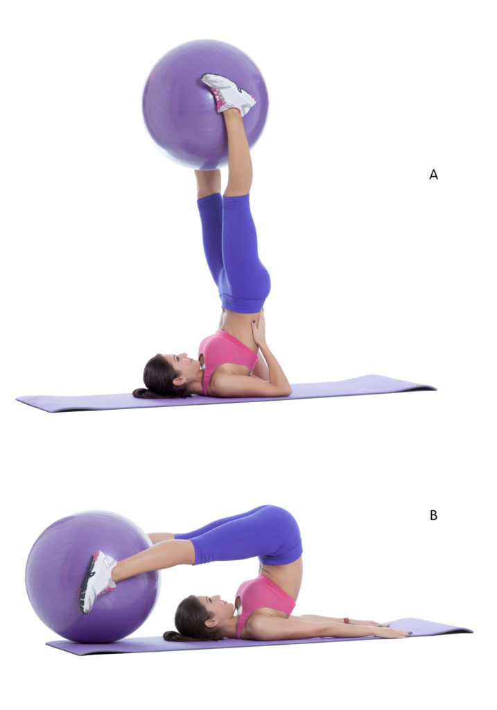 Swiss Ball Rollover Stretch