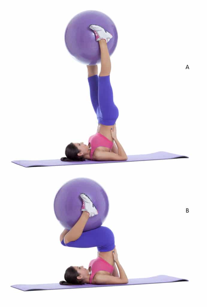 Swiss Ball Supine Stretch