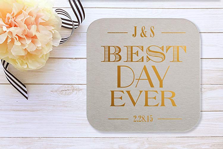 Custom Drink Coaster Wedding Favor