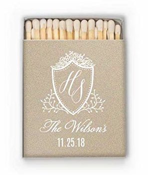 Personalized Matchbox Wedding Favor