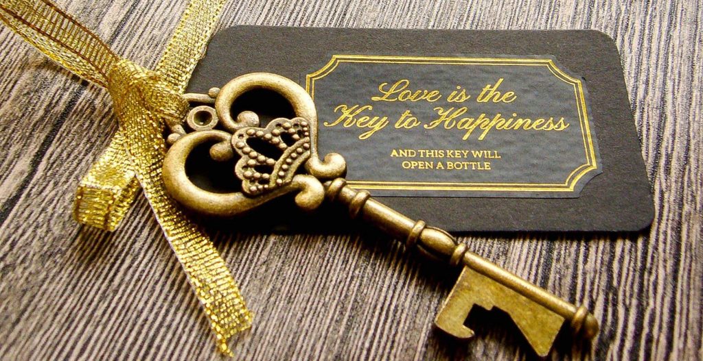 Skeleton Key Bottle Opener Wedding Favor