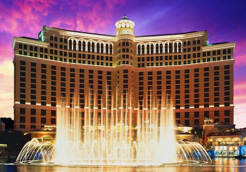 The fountains outside of the Bellagio Hotel in Las Vegas