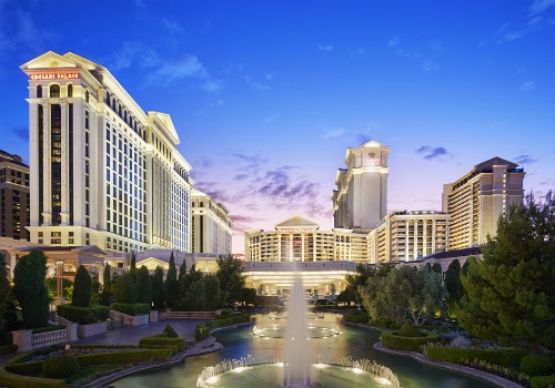 Caesars Palace Las Vegas nighttime view of the resort