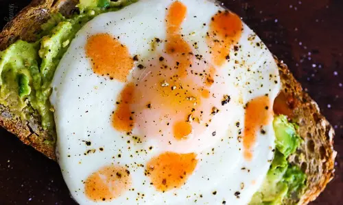 Egg and Avocado Toast Snack Idea