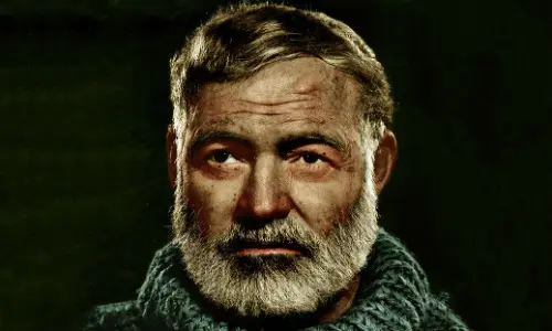 Author Ernest Hemingway