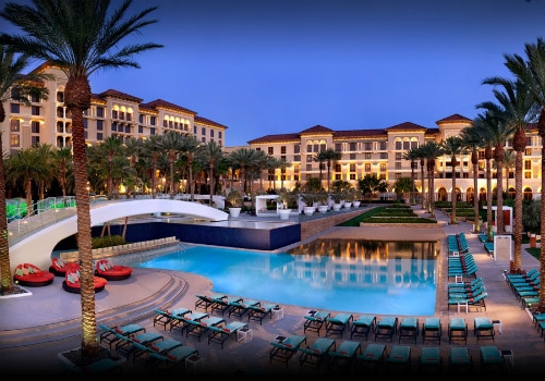 View of the pool and hotel at Green Valley Ranch Resort Spa Las Vegas