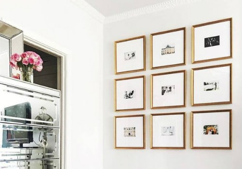 Hang paintings in a grid decorating tip