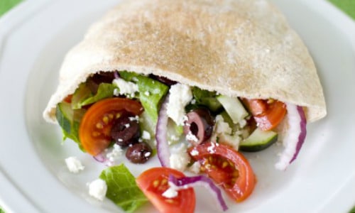 Mini Salad Pita Pockets Snack Idea