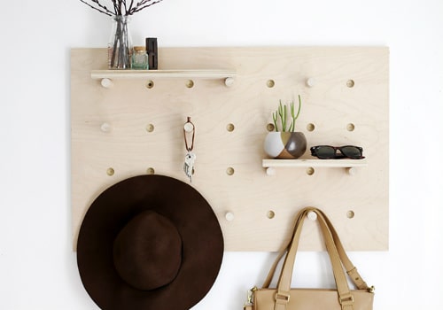 Pegboard Wall Organizer Shelving Idea